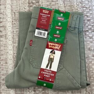 Levi's Youth Carpenter Pants in Olive